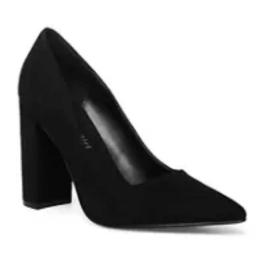 Madden girl black fabr heels